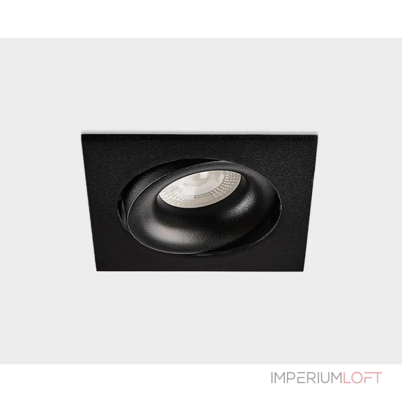 Светильник встраиваемый поворотный DE-201 black от ImperiumLoft