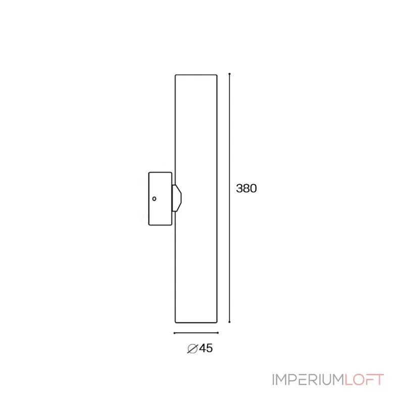Светильник настенный IT02-026 black 3000K от ImperiumLoft