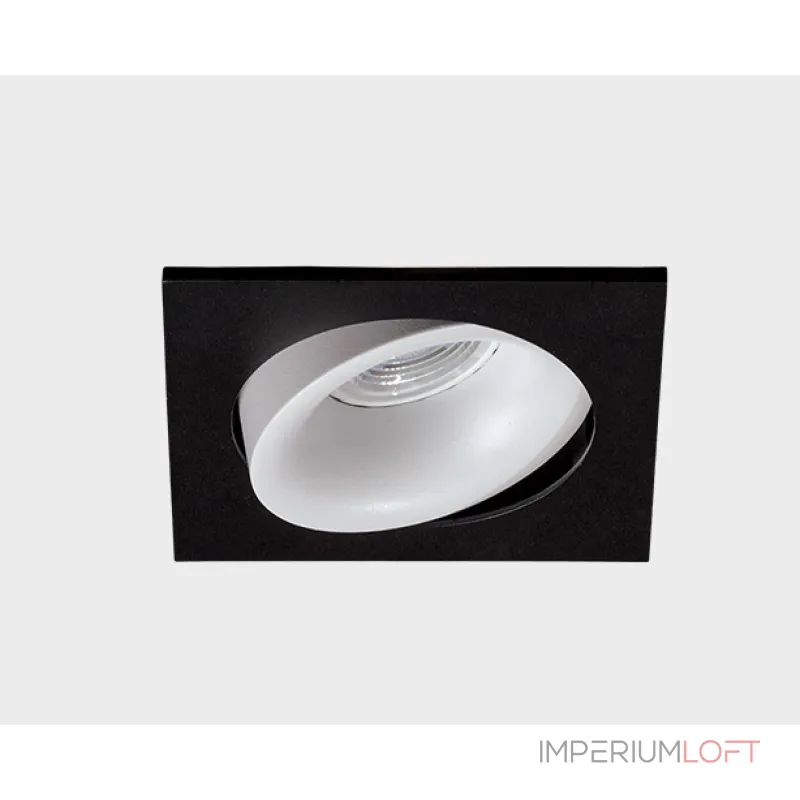 Светильник встраиваемый поворотный DE-201 black от ImperiumLoft