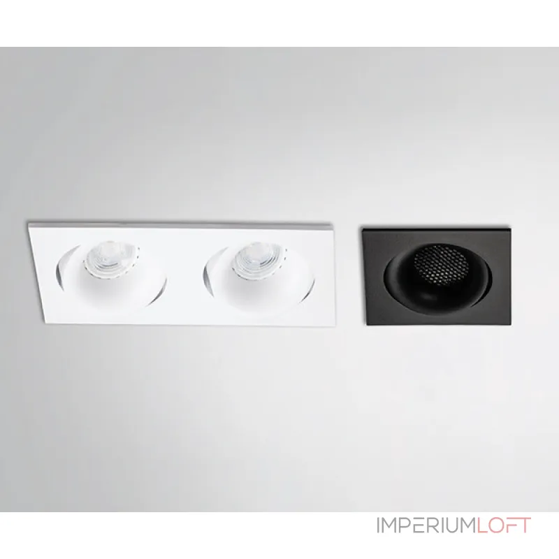 Светильник встраиваемый поворотный DE-201 black от ImperiumLoft