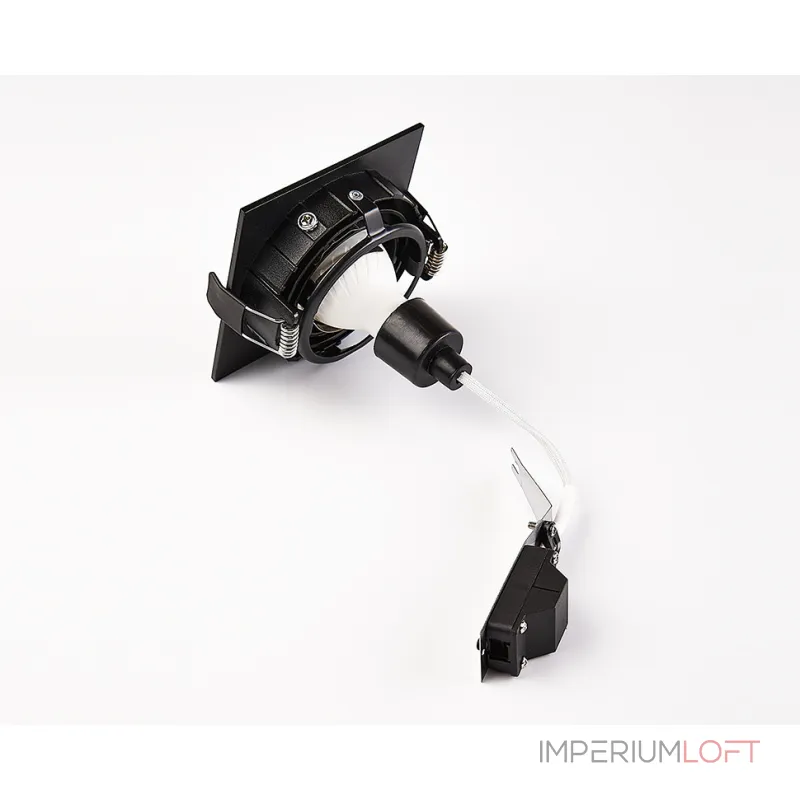 Светильник встраиваемый поворотный DE-201 black от ImperiumLoft