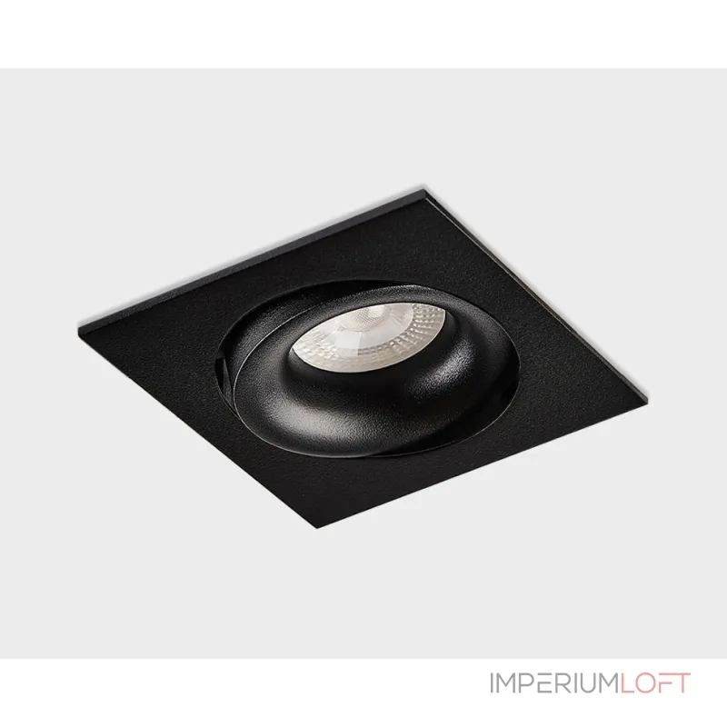Светильник встраиваемый поворотный DE-201 black от ImperiumLoft