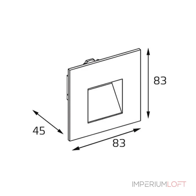 Подсветка встраиваемая DL 3019 grey от ImperiumLoft Подсветка встраиваемая DL 3019 grey от ImperiumLoft