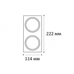 Рамка для встраиваемого светильника IT08-8034 white от ImperiumLoft