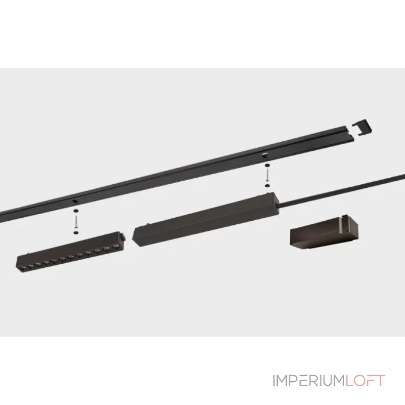 Накладной магнитный шинопровод IT09-9020 black tube от ImperiumLoft Накладной магнитный шинопровод IT09-9020 black tube от ImperiumLoft