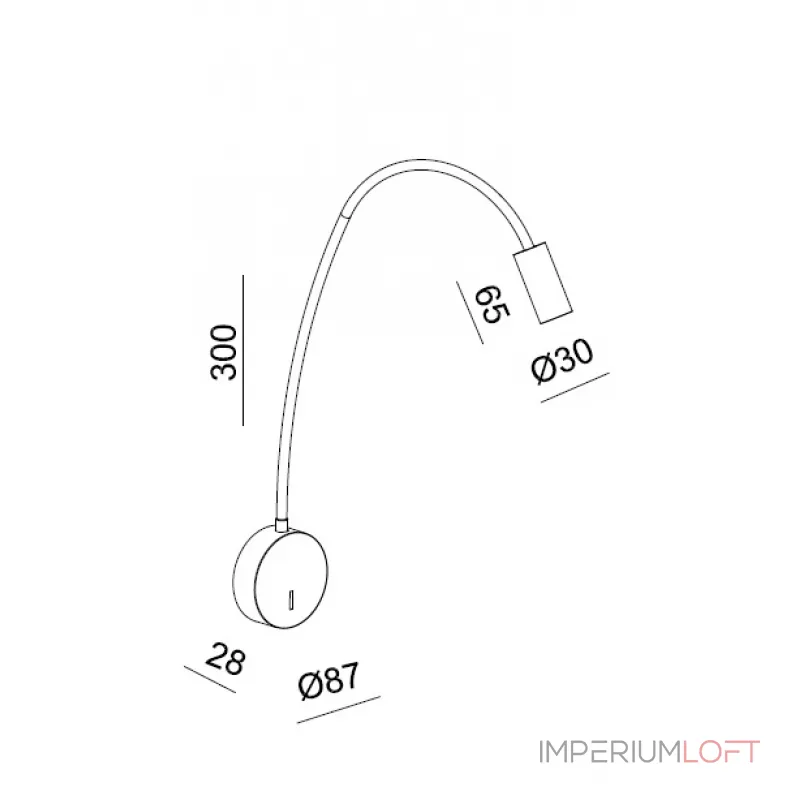 Светильник настенный DE-316 bronze от ImperiumLoft