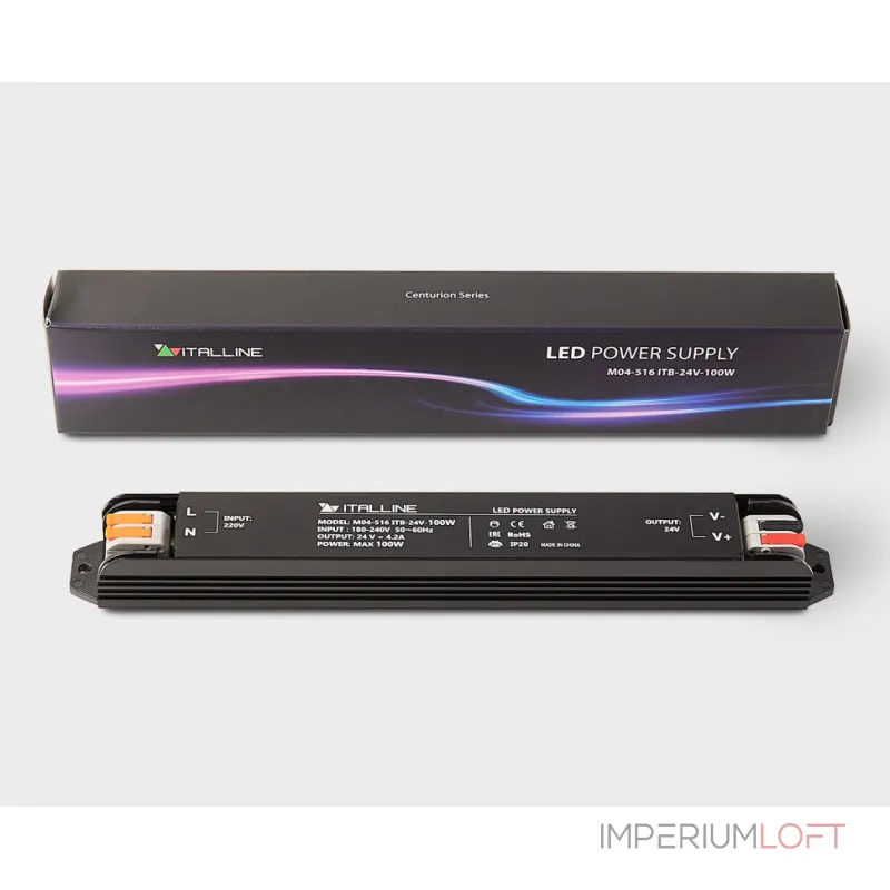Блок питания для светодиодной ленты M04-516 ITB-24V-100W от ImperiumLoft Блок питания для светодиодной ленты M04-516 ITB-24V-100W от ImperiumLoft