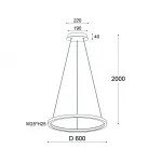 Подвесной светильник IT013-6027 black 3000K