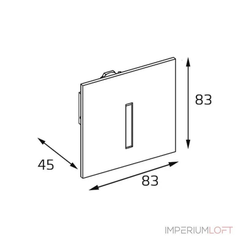 Подсветка встраиваемая DL 3020 black от ImperiumLoft