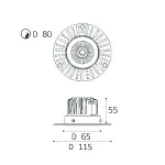 Светильник встраиваемый влагозащищенный IT02-028 white 4000K от ImperiumLoft