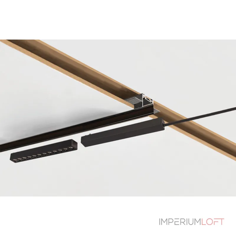 Встраиваемый магнитный шинопровод IT09-9021 black tube от ImperiumLoft