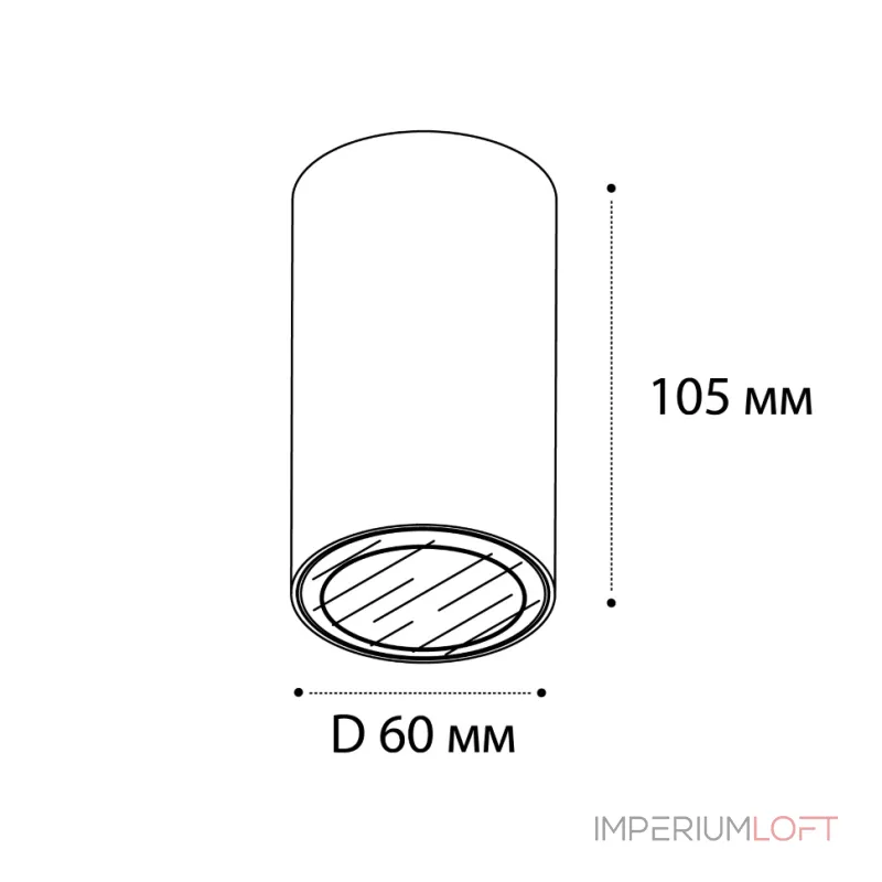 Светильник потолочный влагозащищенный DANNY PL IP white от ImperiumLoft