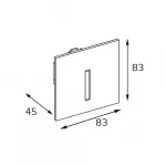 Подсветка встраиваемая DL 3020 grey от ImperiumLoft