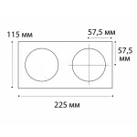 Рамка для встраиваемого светильника IT02-QRS2 white от ImperiumLoft