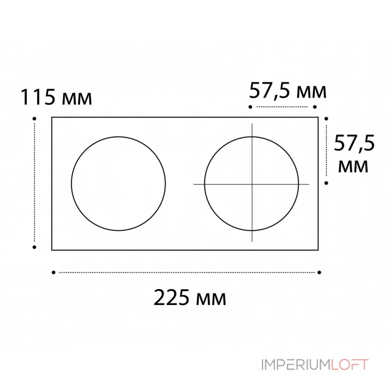 Рамка для встраиваемого светильника IT02-QRS2 white от ImperiumLoft Рамка для встраиваемого светильника IT02-QRS2 white от ImperiumLoft