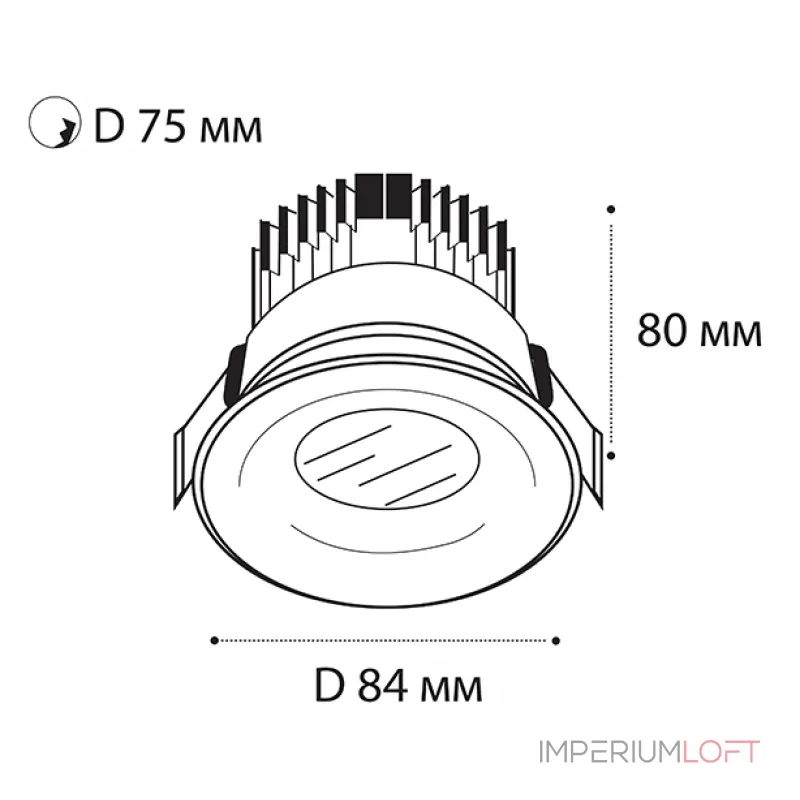 Светильник встраиваемый влагозащищенный IT06-6016 black 3000K от ImperiumLoft Светильник встраиваемый влагозащищенный IT06-6016 black 3000K от ImperiumLoft