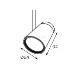 Светильник трековый 8129 white от ImperiumLoft