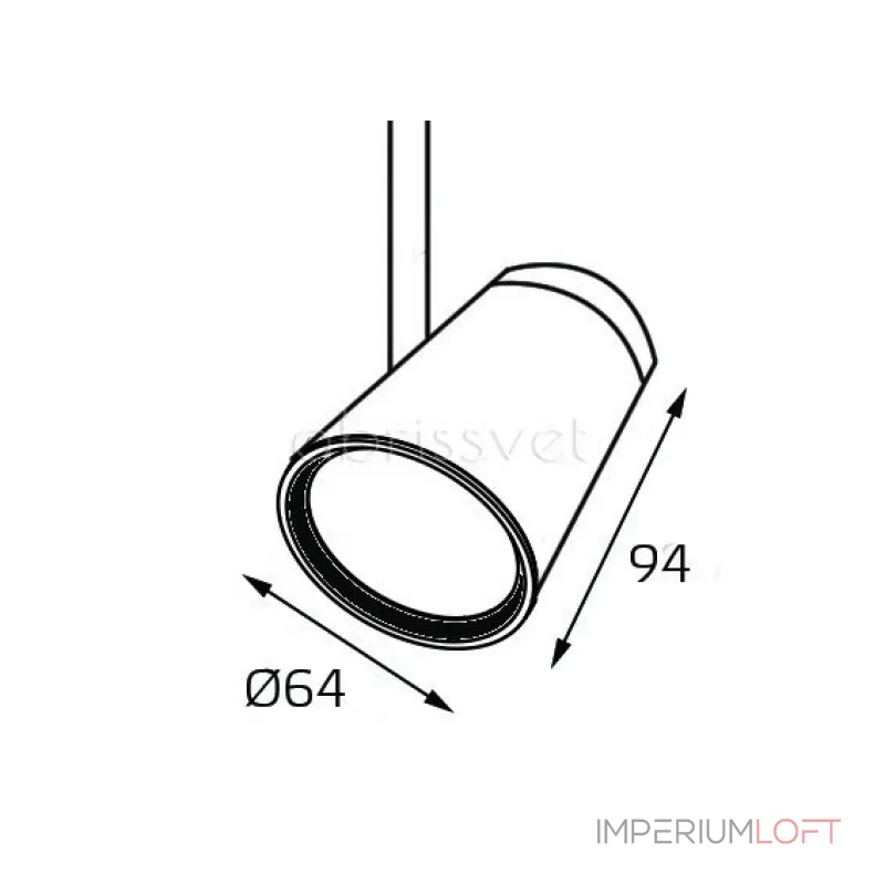 Светильник трековый 8129 white от ImperiumLoft