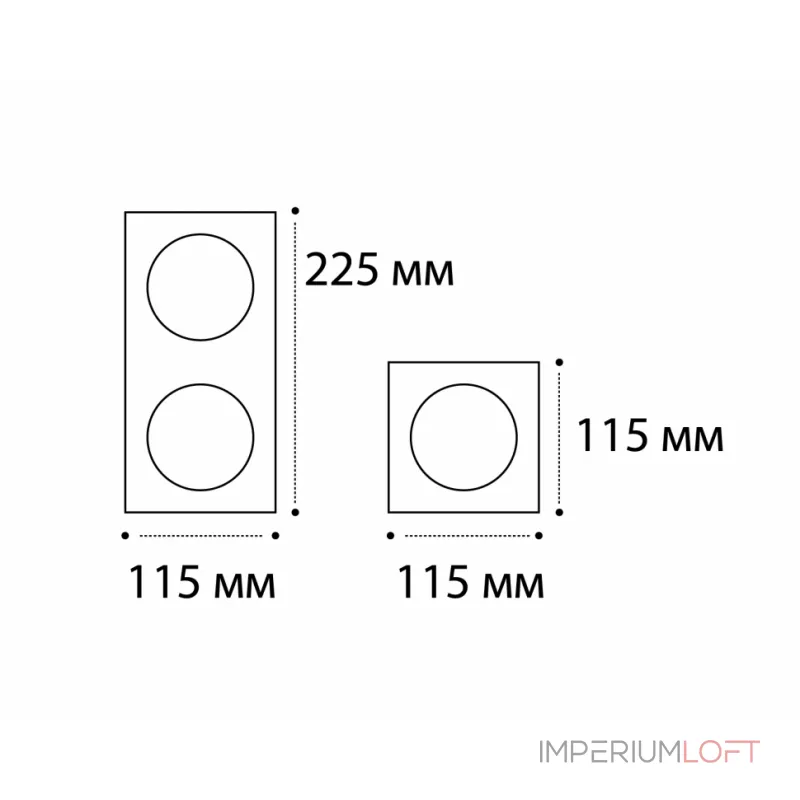 Рамка для встраиваемого светильника IT02-QRS2 white от ImperiumLoft Рамка для встраиваемого светильника IT02-QRS2 white от ImperiumLoft
