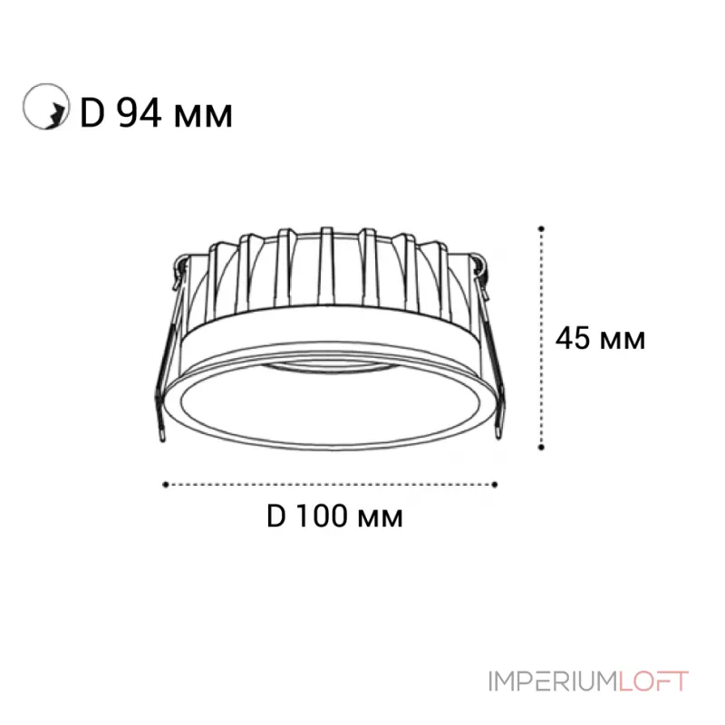 Светильник встраиваемый влагозащищенный IT08-8032 white 4000K от ImperiumLoft Светильник встраиваемый влагозащищенный IT08-8032 white 4000K от ImperiumLoft