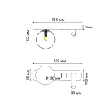 Светильник настенный IT08-8024 black 3000K от ImperiumLoft