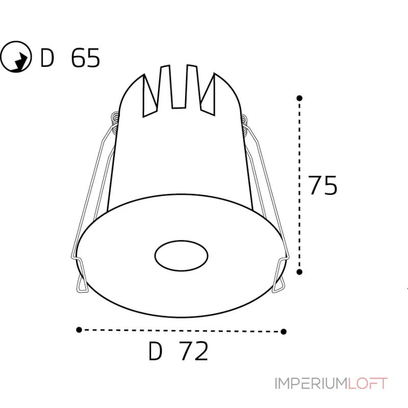 Светильник встраиваемый Italline IT06-6024 white 3000K от ImperiumLoft