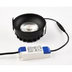 Встраиваемый светильник влагозащищенный ITALLINE IT08-8042 black 3000K от ImperiumLoft