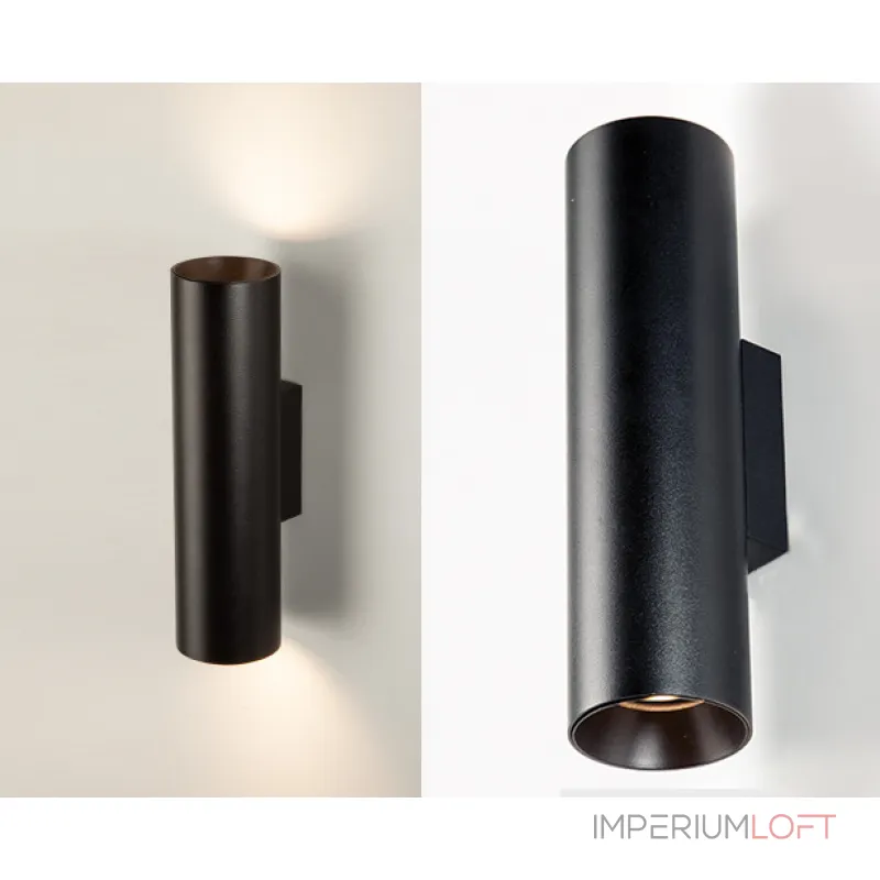 Светильник настенный DANNY W2 black от ImperiumLoft