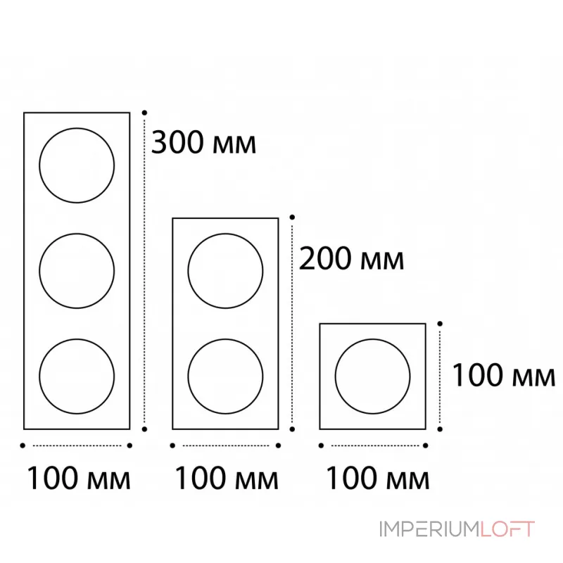 Рамка для встраиваемого светильника SP 01 black от ImperiumLoft Рамка для встраиваемого светильника SP 01 black от ImperiumLoft