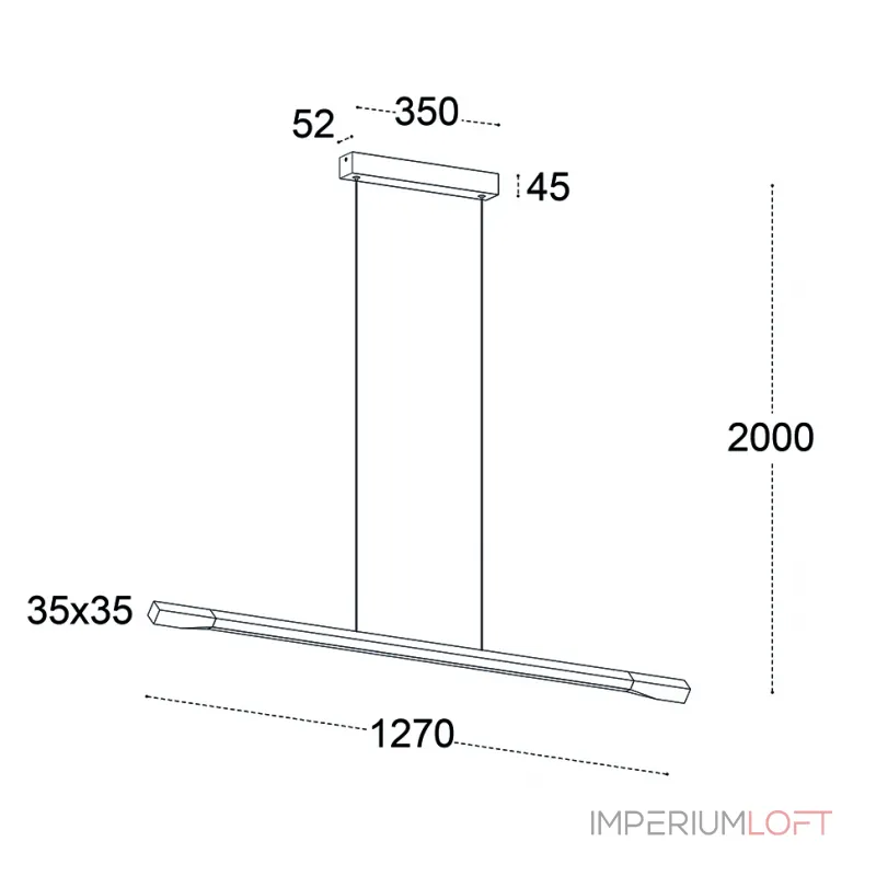 Подвесной светильник IT013-6020 black/silver 3000K