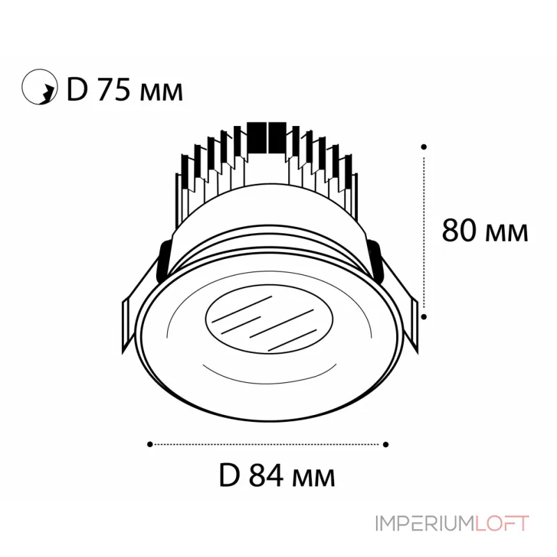 Светильник встраиваемый влагозащищенный IT06-6016 white 4000K от ImperiumLoft Светильник встраиваемый влагозащищенный IT06-6016 white 4000K от ImperiumLoft