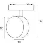 Светильник трековый IT09-9019 black 3000K от ImperiumLoft