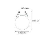 Светильник встраиваемый IT08-8026 black 3000K от ImperiumLoft