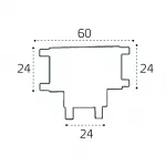 Т-образный соединитель IT09-9030 black от ImperiumLoft