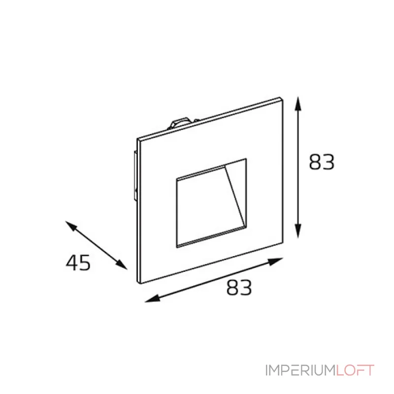 Подсветка встраиваемая DL 3019 white от ImperiumLoft