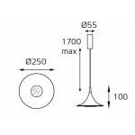 Подвесной светильник IT03-339 grey