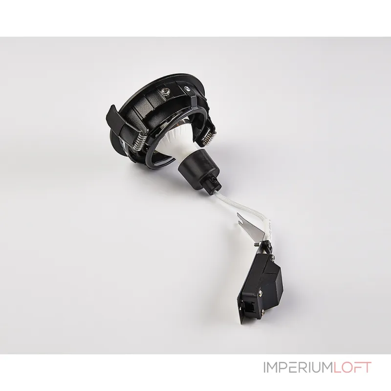 Светильник встраиваемый поворотный DE-200 black от ImperiumLoft