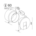 Встраиваемый светодиодный светильник для стен и ступеней LeDron WLB126/1W B от ImperiumLoft