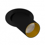Встраиваемый поворотный светодиодный светильник LeDron DANNY MINI DANNY MINI S40 Black-Gold от ImperiumLoft