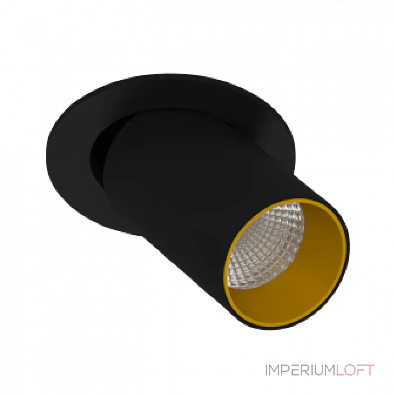 Встраиваемый поворотный светодиодный светильник LeDron DANNY MINI DANNY MINI S40 Black-Gold от ImperiumLoft