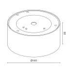 Потолочный светодиодный светильник LeDron LXS0812-16W LXS0812-16W 4000K Triac Dim от ImperiumLoft