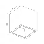 Потолочный светодиодный светильник LeDron KUBING KUBING Black-White 4000K от ImperiumLoft