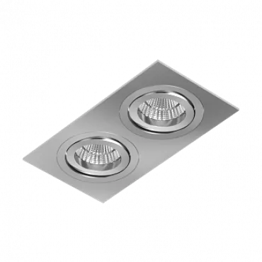 Встраиваемый поворотный светильник под сменную лампу LeDron AO11821 Alum