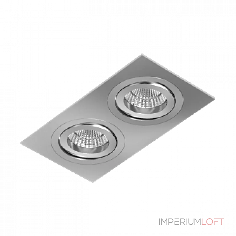 Встраиваемый поворотный светильник под сменную лампу LeDron AO11821 Alum от ImperiumLoft