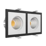 Встраиваемый светодиодный светильник LeDron BRUTAL BRUTAL SQ2 Black-White TRIAC от ImperiumLoft