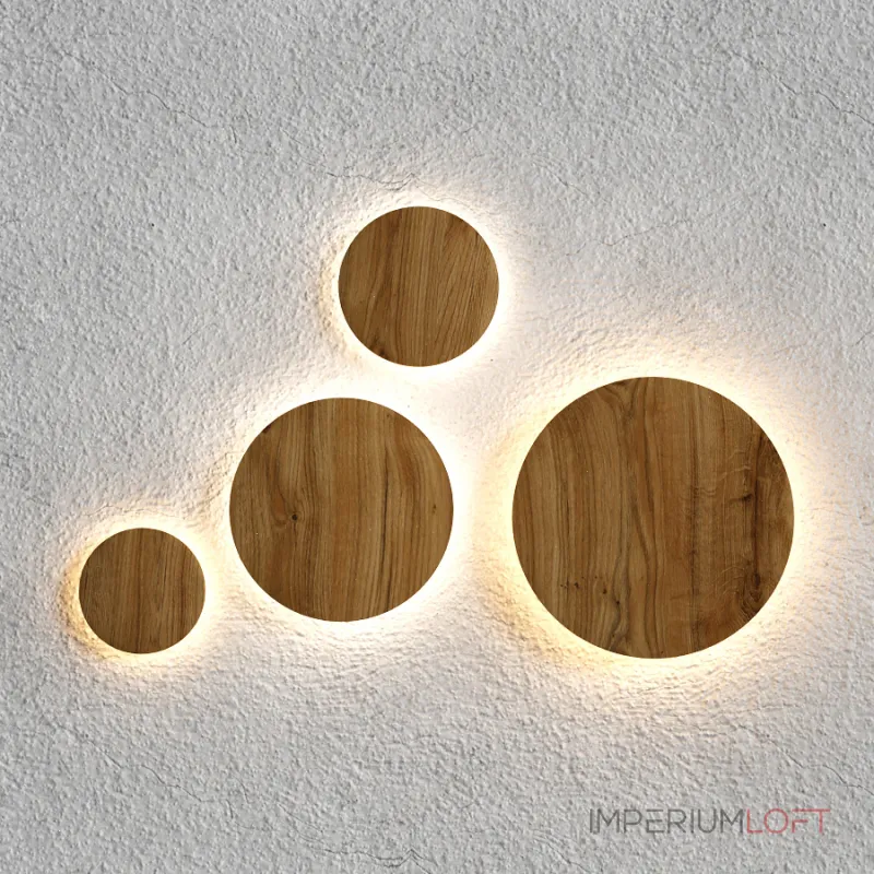 Настенный светодиодный светильник LeDron GW-8663 GW-8663/30 Wooden White от ImperiumLoft