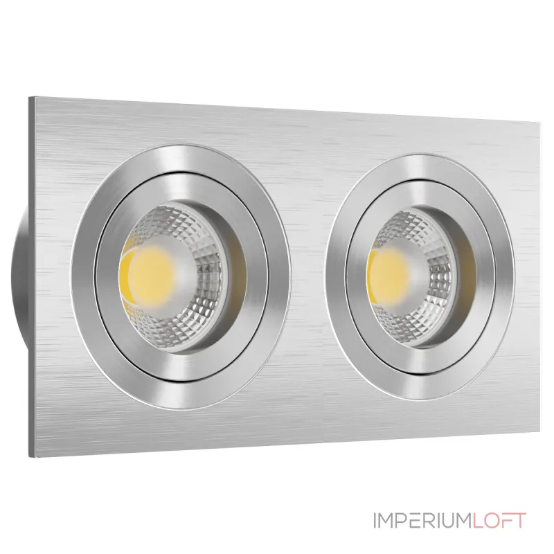 Встраиваемый поворотный светильник под сменную лампу LeDron AO11821 Alum от ImperiumLoft