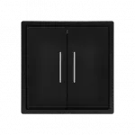 Двухклавишный проходной переключатель с LED-подсветкой LeDron 2 Gang 2 Way LED Black от ImperiumLoft