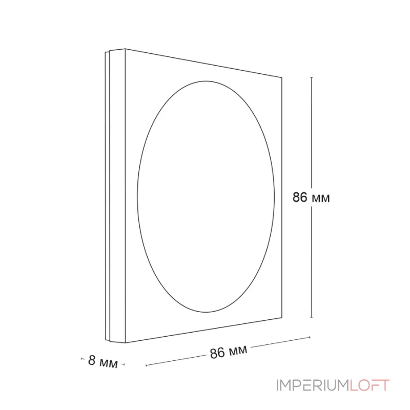 Держатель настенный для кнопки LeDron Holder F00XN00-04-1 Base Ink-Black от ImperiumLoft