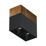Потолочный светильник Ledron KUBING 2 Wooden 160 Black 4000K от ImperiumLoft
